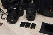 Complete set: Canon 77D, 2 lenzen, gimbal, ND, tas