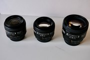 3 kwaliteitslenzen Nikon 24 / 50 / 85 mm