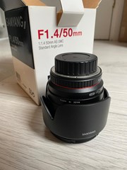 Samyang f1.4/50mm AS UMC voor Pentax