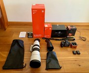 Complete set Sony A7 IV Body, 2 lenzen,accessoires