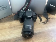 Canon EOS 700D+lensen, accu's, lader, statief etc