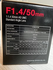 Samyang F1.4/50mm AS UMC voor Pentax