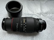 Sigma lens 70-300 mm met teleconvertor 1,7x