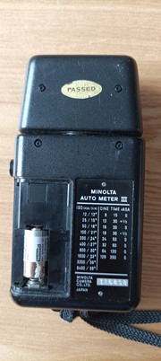 Minolta lichtmeters II en III