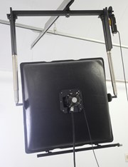 flitsinstallatie voor mode -reklamefotograaf