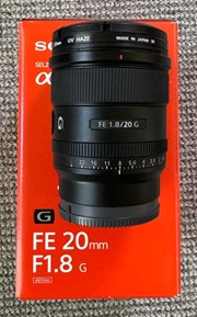 Sony FE 20mm 1.8 G lens (SEL20F18G)  
