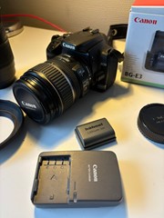 Canon EOS 400D Complete set ( 2 x lens, 2 x accu)