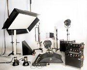 flitsinstallatie voor reklamefotograaf