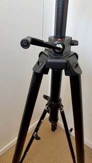 Oerdegelijk Manfrotto (video/ foto) statief + kop 