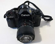 Canon A1 & verschillende lenzen & winder