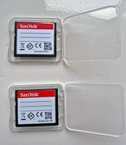Compact flash kaarten met houder