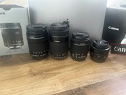 Canon EOS 700D+lensen, accu's, lader, statief etc