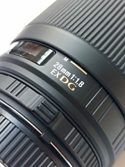 Sigma EX DG 28mm 1:1,8 AF lens voor Nikon F IZGST