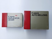 Canon  Autobellows en Canon Duplicator NOS